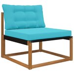 vidaXL Coussin de canapé d'extérieur 2 Pièces Turquoise Polyester