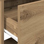 vidaXL Tables de chevet avec tiroir 2 Pièces chêne artisanal 51x31x47 cm