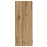 vidaXL Meuble TV mural Chêne artisan 30 x 31 x 80 cm Bois d'ingénierie
