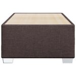 vidaXL Cadre de lit Marron foncé 90x200 cm Tissu