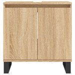 vidaXL Armoire de bain chêne sonoma 58x33x60 cm bois d'ingénierie