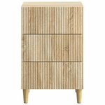 vidaXL Cabinet de chevet avec tiroir Chêne Sonoma 43 x 41 x 66 5 cm