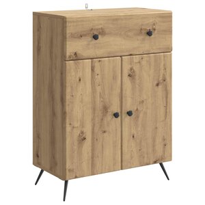 vidaXL Buffet Chêne artisanal 66 x 34 5 x 90 cm Bois d'ingénierie