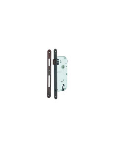 THIRARD - Boitier de serrure encastrable à cylindre pour porte d'entrée  axe 40mm  entraxe 90mm  bouts ronds  bronze