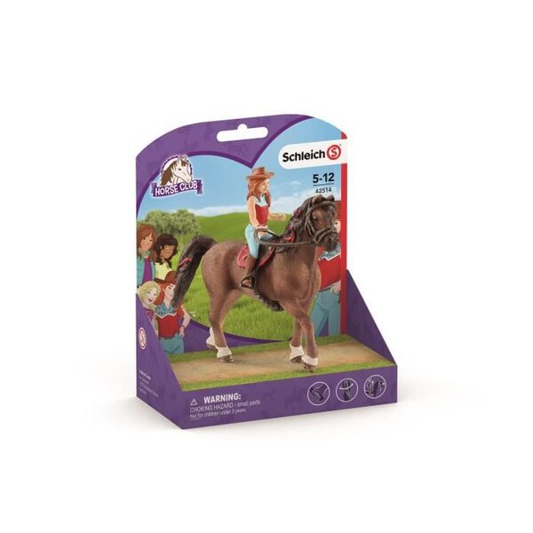 SCHLEICH Figurine Horse Club Hannah - Plastique - 5 ans et plus