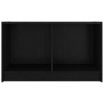 Vidaxl meuble tv noir 70x33x42 cm bois de pin massif