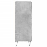 vidaXL Buffet gris béton 69 5x34x90 cm bois d'ingénierie