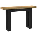 vidaXL Table console NOAIN pieds en forme de U 120x30x75 cm massif pin
