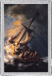 Monnaie STORM ON THE SEA OF GALILEE Rembrandt Catch Me If You Canvas 1 Oz Argent 5 Cedis Ghana 2026