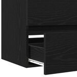 vidaXL cabinet de lavabo Chêne noir 80x38 5x45 cm Bois d'ingénierie