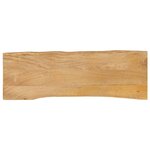 vidaXL Dessus de table 110x40x3 8 cm bord vivant bois massif manguier