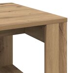 vidaXL Table d'appoint chêne artisanal 50x50x35 cm bois d'ingénierie