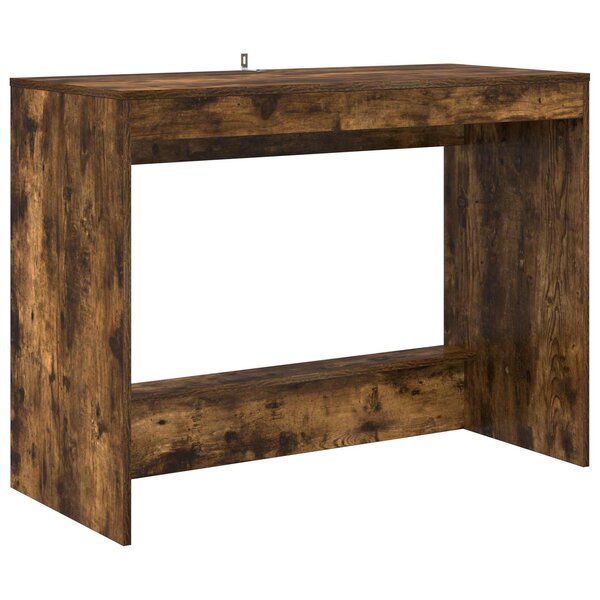 vidaXL Bureau de lit Chêne fumé Bois d'ingénierie 100 x 45 x 75 cm