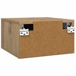 vidaXL Cabinet de chevet avec tiroir Chêne artisan 35 x 35 x 20 cm