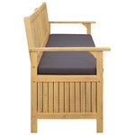 vidaXL Banc de rangement 2 -Seater 170 x 63 x 84 cm Rectangulaire