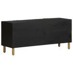 vidaXL Meuble TV noir 105x33x46 cm bois d'ingénierie