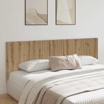 vidaXL Tête de lit murale chêne artisanal bois d'ingénierie