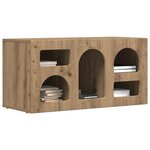 vidaXL Meuble TV Chêne artisanal 80 x 35 x 40 cm Bois d'ingénierie