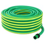 vidaXL Tuyau de jardin 5 couches Vert et jaune 12 mm 30 m PVC