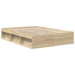 vidaXL Cadre de lit sans matelas chêne sonoma 120x190 cm