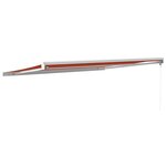 vidaXL Auvent rétractable orange et marron 4x3 m tissu et aluminium