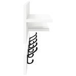 vidaXL Porte-manteau mural Blanc 90 x 15 x 36 cm Bois d'ingénierie