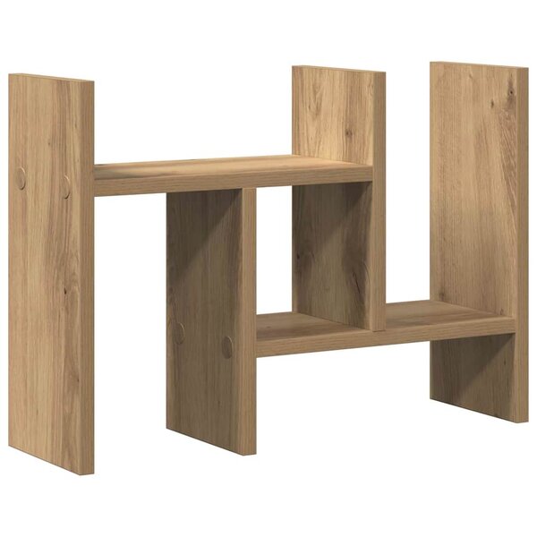 vidaXL Organiseur de bureau chêne artisanal 34.5 x 15.5 x 35.5 cm