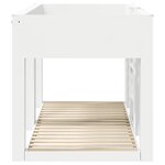 vidaXL Lit Superposé pour Enfants Blanc 75 x 190 cm Bois d'ingénierie