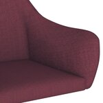 vidaXL Chaise pivotante de salle à manger Violet Tissu