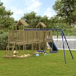 vidaXL Aire de jeux d'extérieur bois de pin imprégné