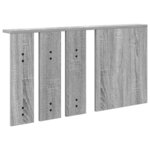 vidaXL Porte-manteau mural avec étagère Sonoma gris 85 x 10 x 45 cm