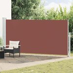 vidaXL Auvent latéral rétractable de patio 180x500 cm Marron