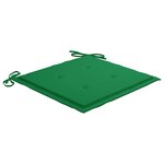 vidaXL Chaises de jardin lot de 8 avec coussins Bois de teck massif