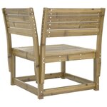 vidaXL Salon de jardin 4 Pièces bois de pin imprégné