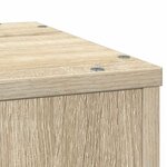 vidaXL Support pour plantes chêne sonoma 33x33x100cm bois d'ingénierie