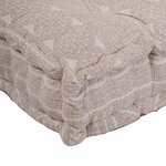 vidaXL Coussin de canapé sur palette Marron clair tissu