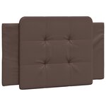 vidaXL Cadre de lit sans matelas Zadar marron 80x200 cm similicuir