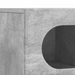 vidaXL Meuble TV Gris béton 100 x 35 x 40 cm Bois d'ingénierie