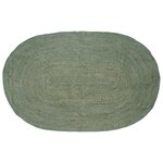 vidaXL Tapis de surface Vert olive 152 x 245 cm Jute