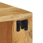 vidaXL Table de chevet murale bois de manguier massif brut