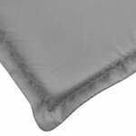 vidaXL Coussin de chaise de terrasse gris (75+105)x50x4 cm