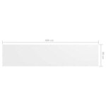 vidaXL Écran de balcon Blanc 90x400 cm Tissu Oxford