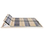 vidaXL Sommier à lattes avec 42 lattes 7 zones 120 x 200 cm