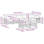 vidaXL Ensemble de canapés d'extérieur 8 pc Naturel et Beige