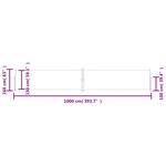 vidaXL Auvent latéral rétractable Rouge 160x1000 cm