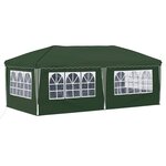 vidaXL Tente de fête pop-up 575 x 288 x 245 cm Vert