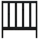 vidaXL Tête de lit Noir 106x4x100 cm Bois massif de pin