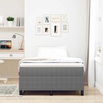 vidaXL Cadre de lit plateforme Gris clair 120 x 190 cm