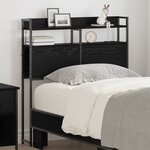 vidaXL Tête de lit de rangement Chêne noir 90 cm Bois d'ingénierie
