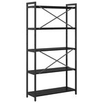 vidaXL Bibliothèque Chêne noir 80 x 30 x 153 cm Bois d'ingénierie
